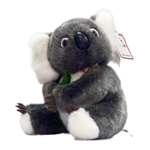 Koala With Gum Leaf 22cm
